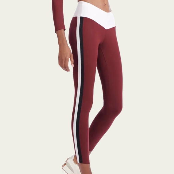 New Balance x STAUD - Athletic Legging - Burgundy - Size XL - Picture 1 of 8